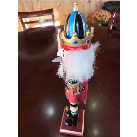 Wooden Nutcracker Soldier Statue Christmas Decor Xmas Holiday Table Decoration - Picture 9 of 12